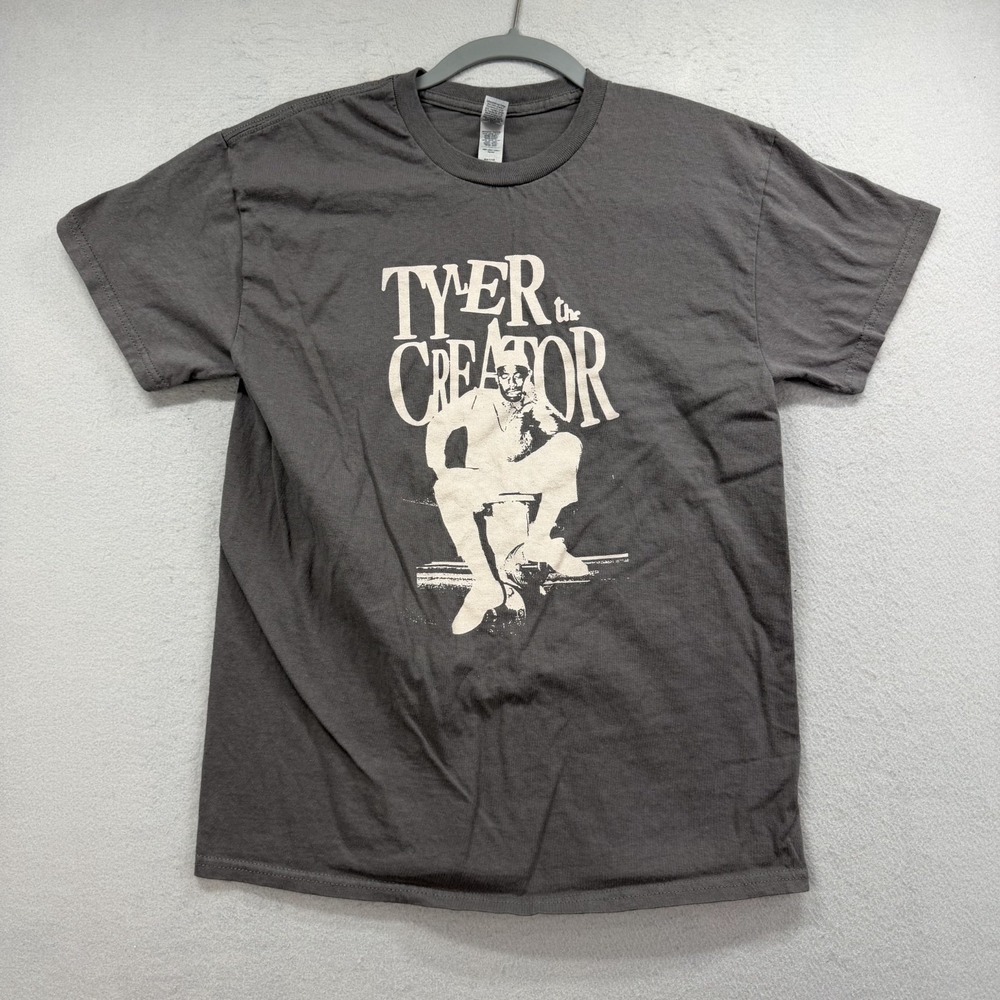 Tyler The Creator T-Shirt Unisex Medium M Gray Graphic Rap Hip Hop Gildan Tee